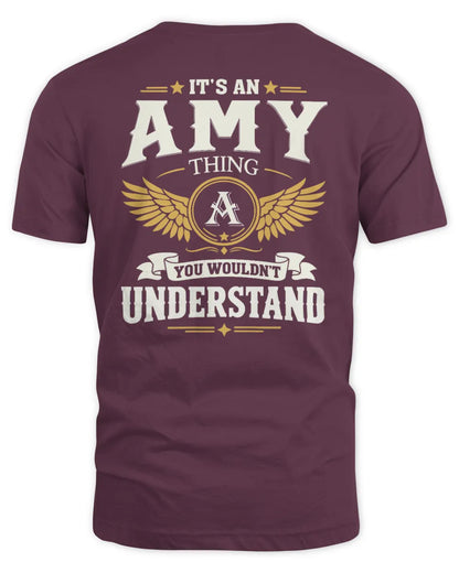 AMY KT06-M008 It’s a [NAME] Thing – You Wouldn’t Understand | Personalized Vintage T-Shirt - Unisex Standard T-Shirt - Maroon