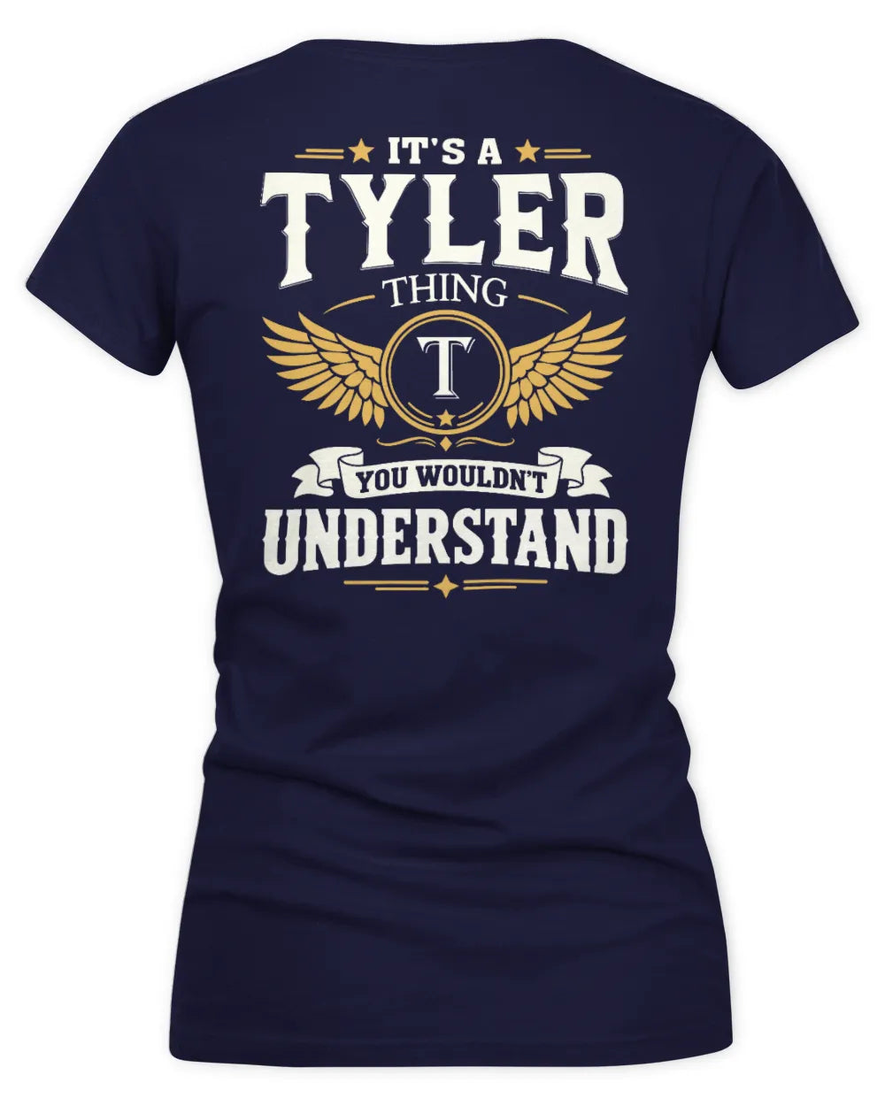 TYLER KT06-M008 It’s a [NAME] Thing – You Wouldn’t Understand | Personalized Vintage T-Shirt - Women's V-Neck T-Shirt - Navy