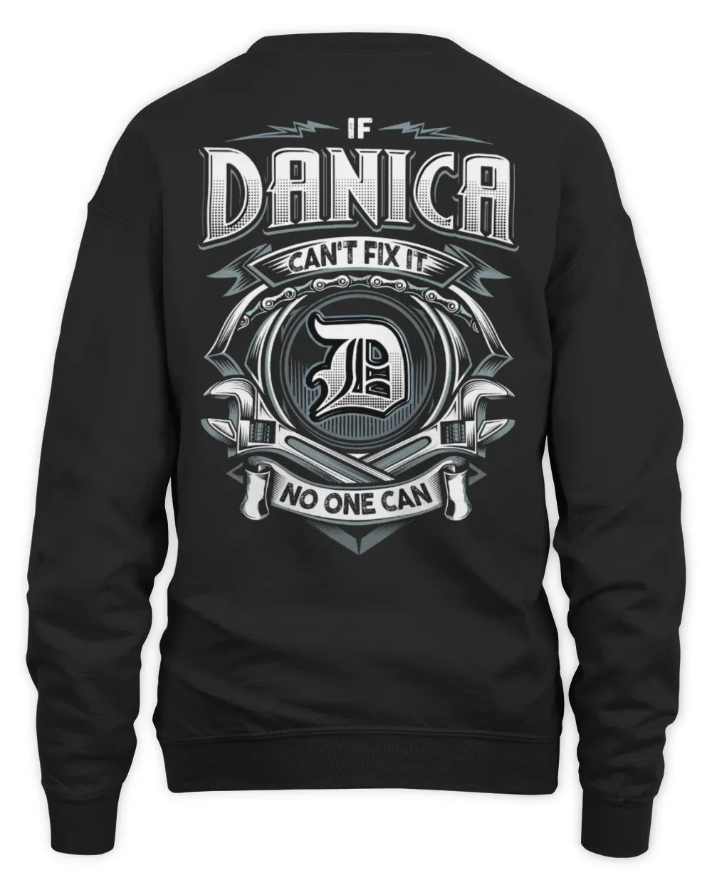 DANICA AP81-K4-626 - Personalized Ahmed Quote Apparel “If Ahmed Can't Fix It, No One Can” - Unisex Sweatshirt - Black