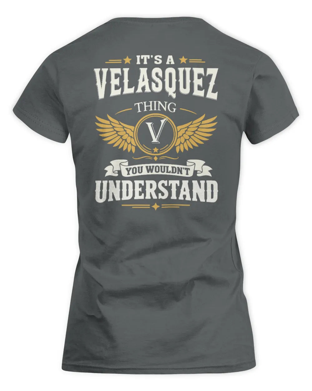 VELASQUEZ KT06-M008 It’s a [NAME] Thing – You Wouldn’t Understand | Personalized Vintage T-Shirt - Women's Standard T-Shirt - Charcoal
