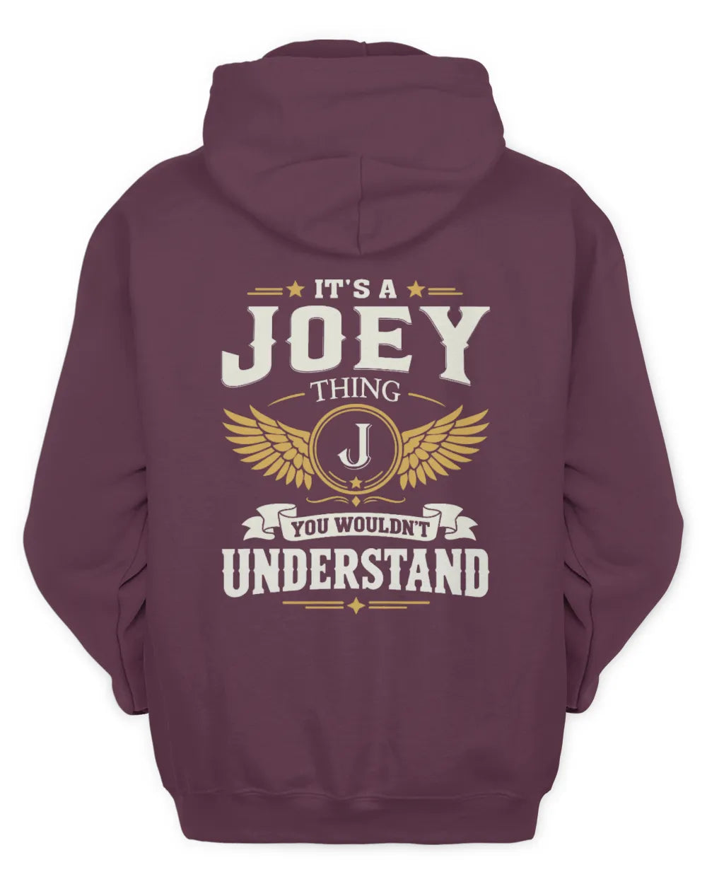JOEY KT06-M008 It’s a [NAME] Thing – You Wouldn’t Understand | Personalized Vintage T-Shirt - Unisex Hoodie - Maroon