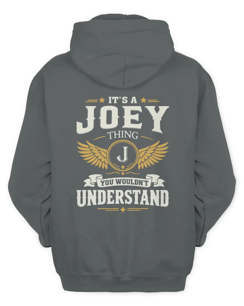 JOEY KT06-M008 It’s a [NAME] Thing – You Wouldn’t Understand | Personalized Vintage T-Shirt - Unisex Hoodie - Charcoal