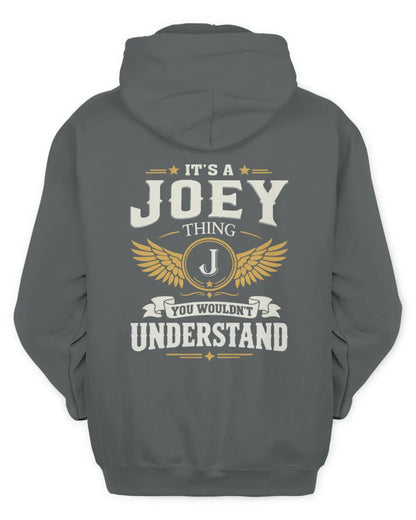 JOEY KT06-M008 It’s a [NAME] Thing – You Wouldn’t Understand | Personalized Vintage T-Shirt - Unisex Hoodie - Charcoal