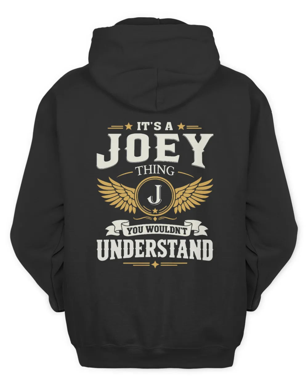 JOEY KT06-M008 It’s a [NAME] Thing – You Wouldn’t Understand | Personalized Vintage T-Shirt - Unisex Hoodie - Black