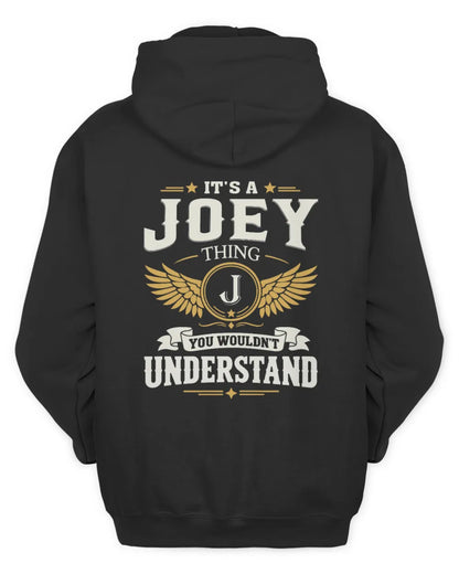 JOEY KT06-M008 It’s a [NAME] Thing – You Wouldn’t Understand | Personalized Vintage T-Shirt - Unisex Hoodie - Black