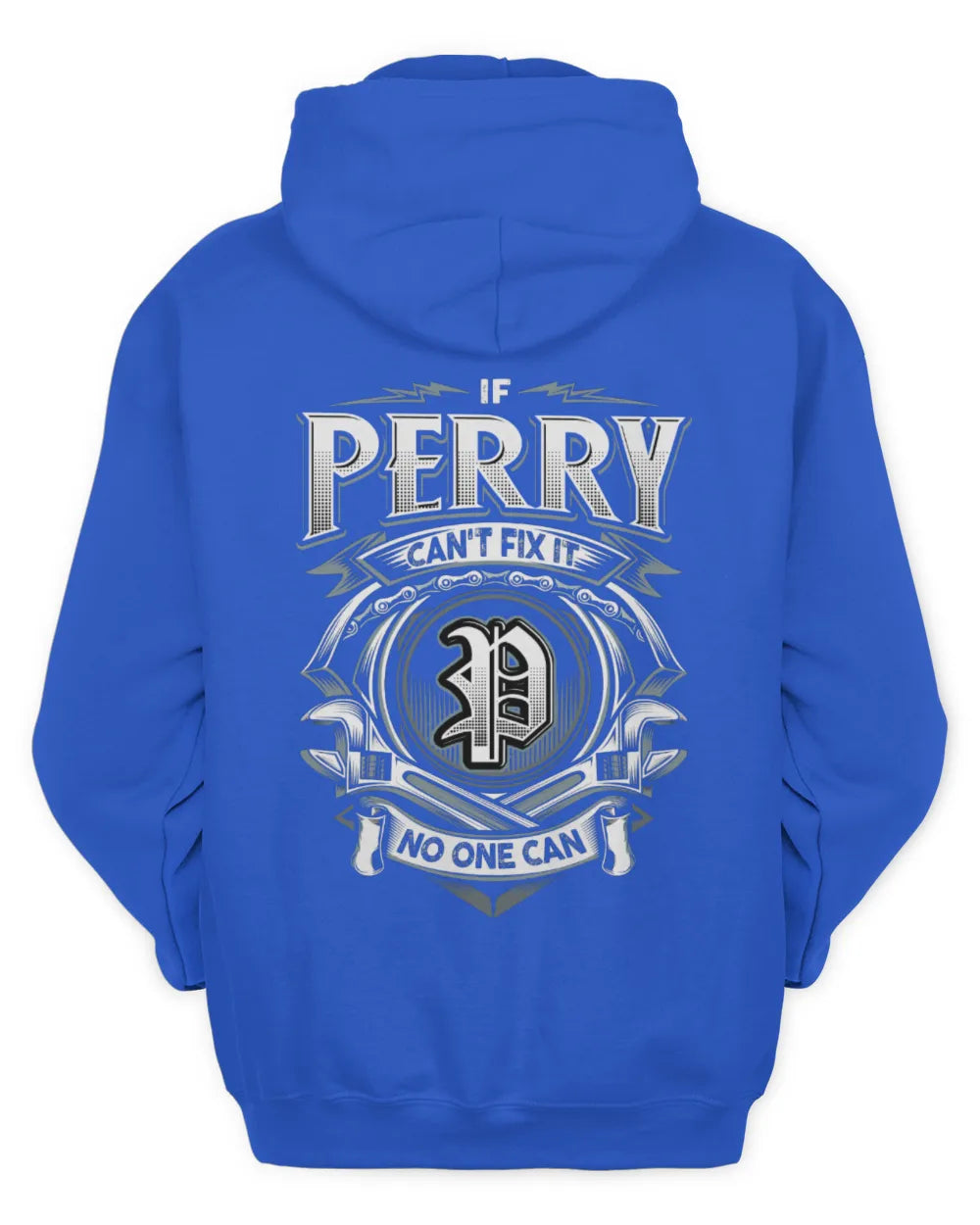PERRY AP81-K4-626 - Personalized Ahmed Quote Apparel “If Ahmed Can't Fix It, No One Can” - Unisex Hoodie - Royal