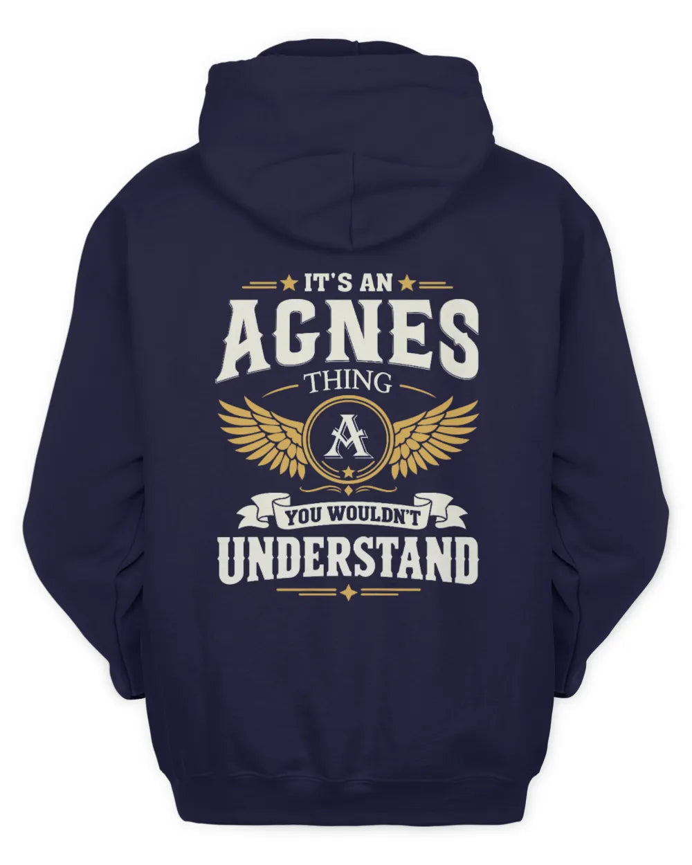 AGNES KT06-M008 It’s a [NAME] Thing – You Wouldn’t Understand | Personalized Vintage T-Shirt - Unisex Hoodie - Navy