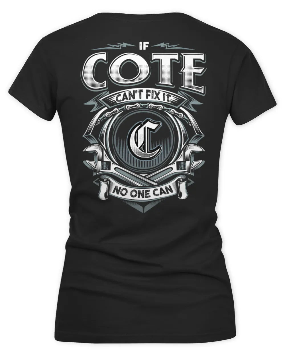 COTE AP81-K4-626 - Personalized Ahmed Quote Apparel “If Ahmed Can't Fix It, No One Can” - Women's V-Neck T-Shirt - Black
