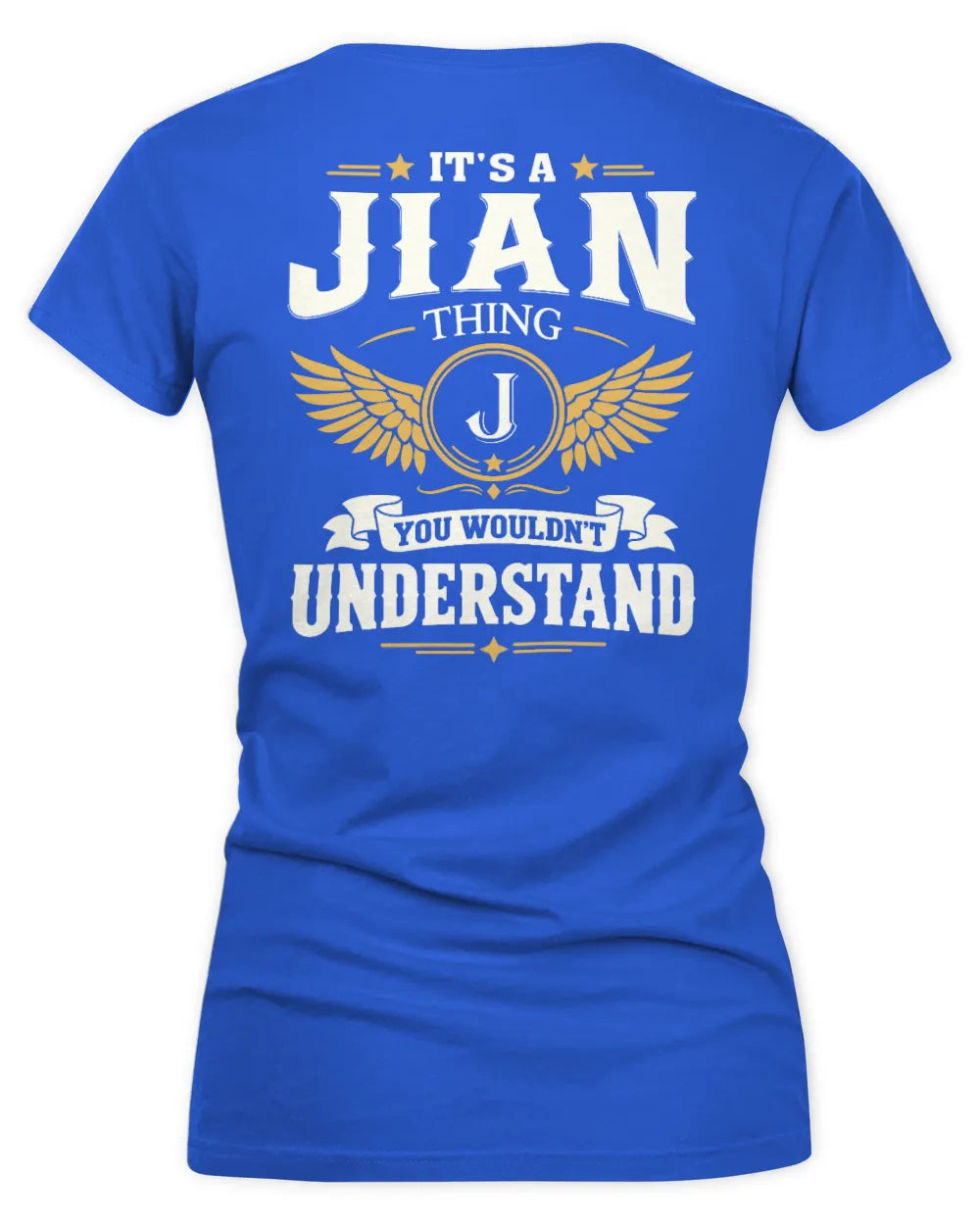 JIAN KT06-M008 It’s a [NAME] Thing – You Wouldn’t Understand | Personalized Vintage T-Shirt - Women's V-Neck T-Shirt - Royal