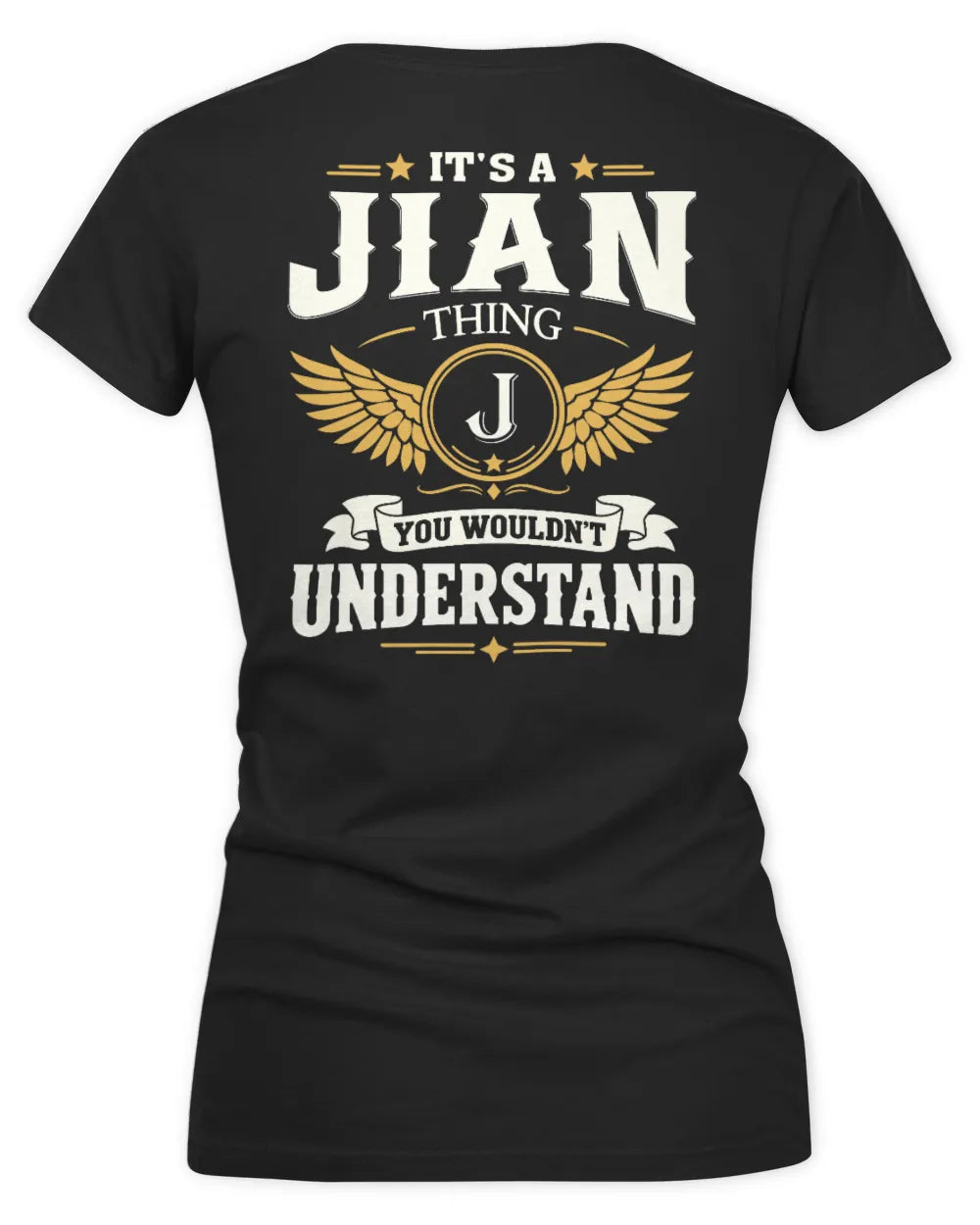 JIAN KT06-M008 It’s a [NAME] Thing – You Wouldn’t Understand | Personalized Vintage T-Shirt - Women's V-Neck T-Shirt - Black
