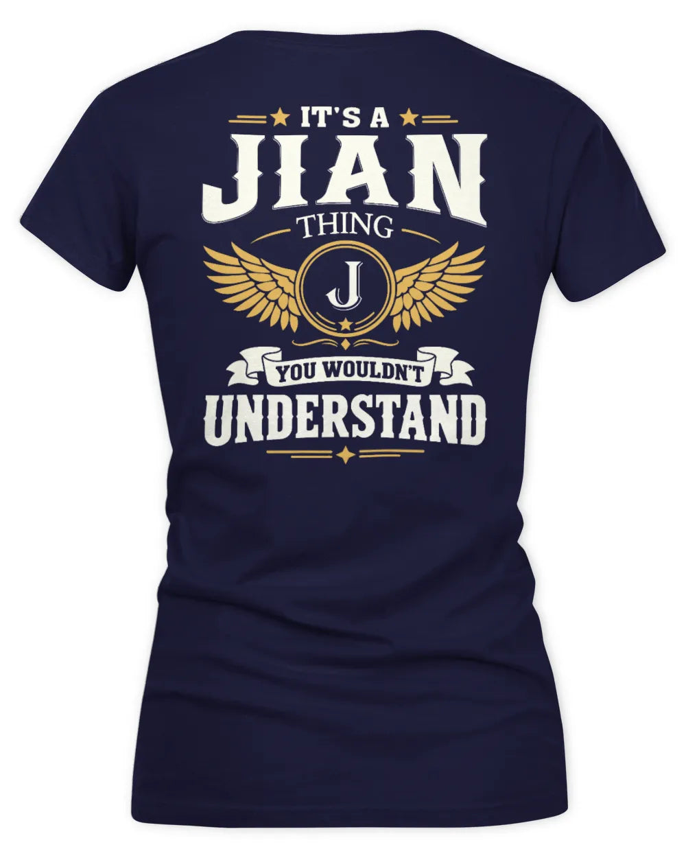 JIAN KT06-M008 It’s a [NAME] Thing – You Wouldn’t Understand | Personalized Vintage T-Shirt - Women's V-Neck T-Shirt - Navy