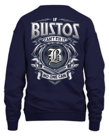 BUSTOS AP81-K4-626 - Personalized Ahmed Quote Apparel “If Ahmed Can't Fix It, No One Can” - Unisex Sweatshirt - Navy