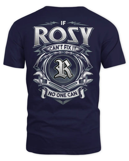 ROSY AP81-K4-626 - Personalized Ahmed Quote Apparel “If Ahmed Can't Fix It, No One Can” - Unisex Standard T-Shirt - Navy