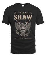 SHAW TP06-K82 – Personalized Classic Style Apparel “Team NAME Lifetime Member” - Unisex Standard T-Shirt - Black