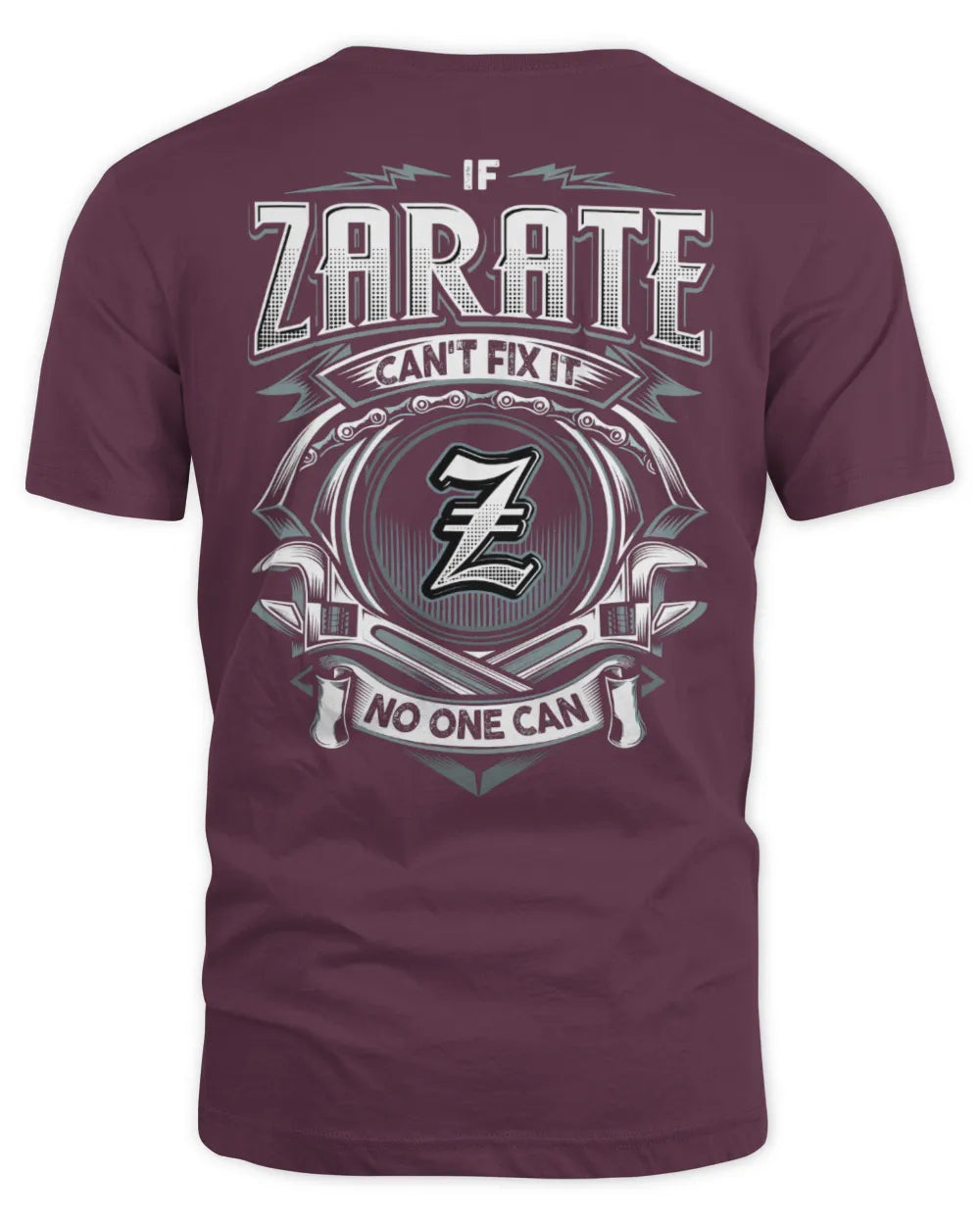 ZARATE AP81-K4-626 - Personalized Ahmed Quote Apparel “If Ahmed Can't Fix It, No One Can” - Unisex Standard T-Shirt - Maroon