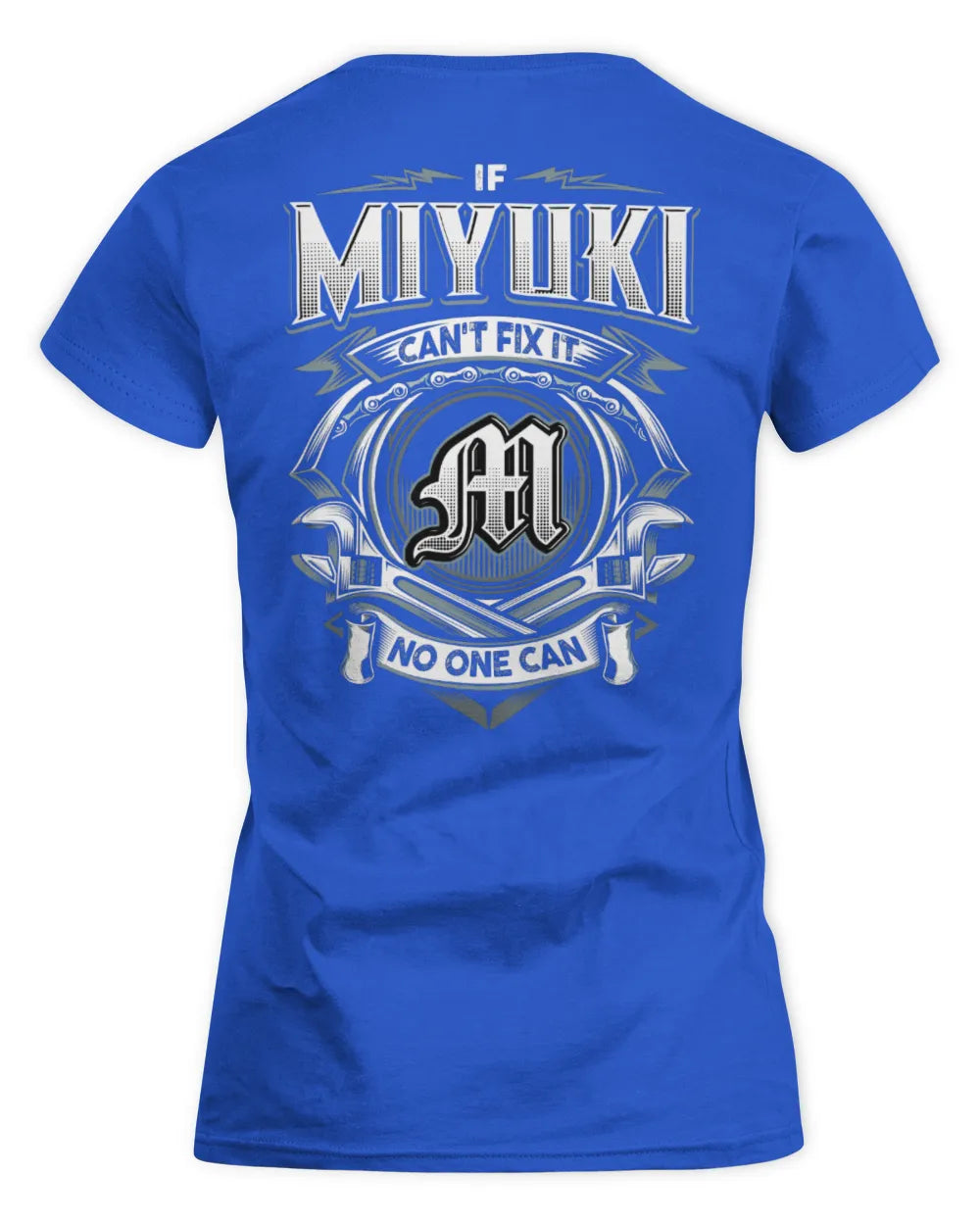 MIYUKI AP81-K4-626 - Personalized Ahmed Quote Apparel “If Ahmed Can't Fix It, No One Can” - Women's Standard T-Shirt - Royal
