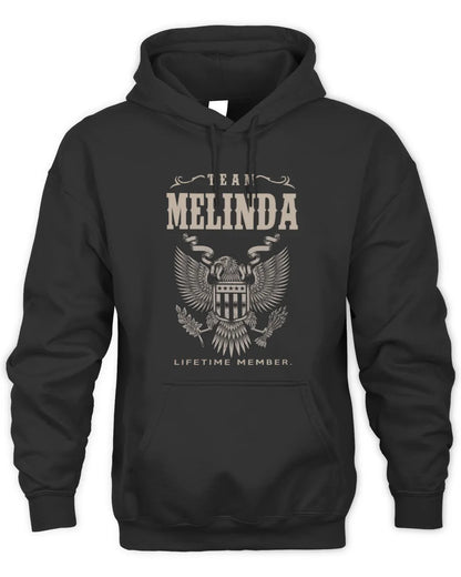 MELINDA TP06-K82 – Personalized Classic Style Apparel “Team NAME Lifetime Member” - Unisex Hoodie - Black