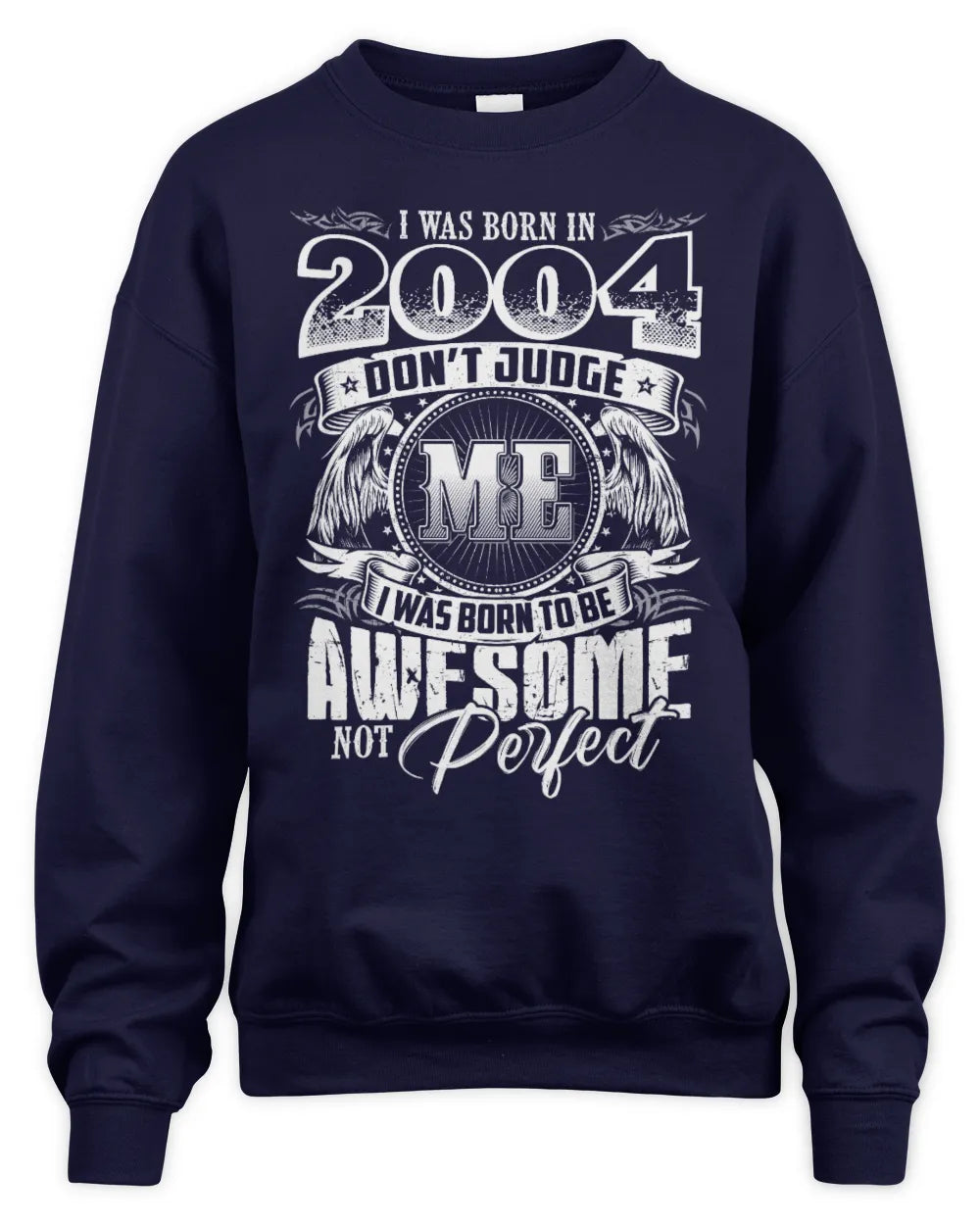 2004 HH89-K2 – Awesome Birth Year Quote T-Shirt - Unisex Sweatshirt - Navy