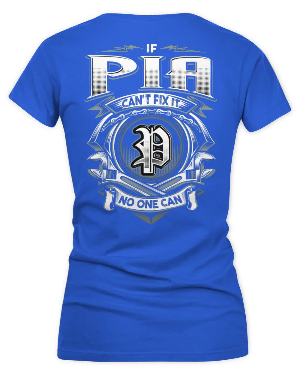 PIA AP81-K4-626 - Personalized Ahmed Quote Apparel “If Ahmed Can't Fix It, No One Can” - Women's V-Neck T-Shirt - Royal
