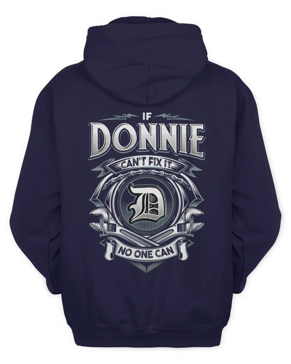 DONNIE AP81-K4-626 - Personalized Ahmed Quote Apparel “If Ahmed Can't Fix It, No One Can” - Unisex Hoodie - Navy