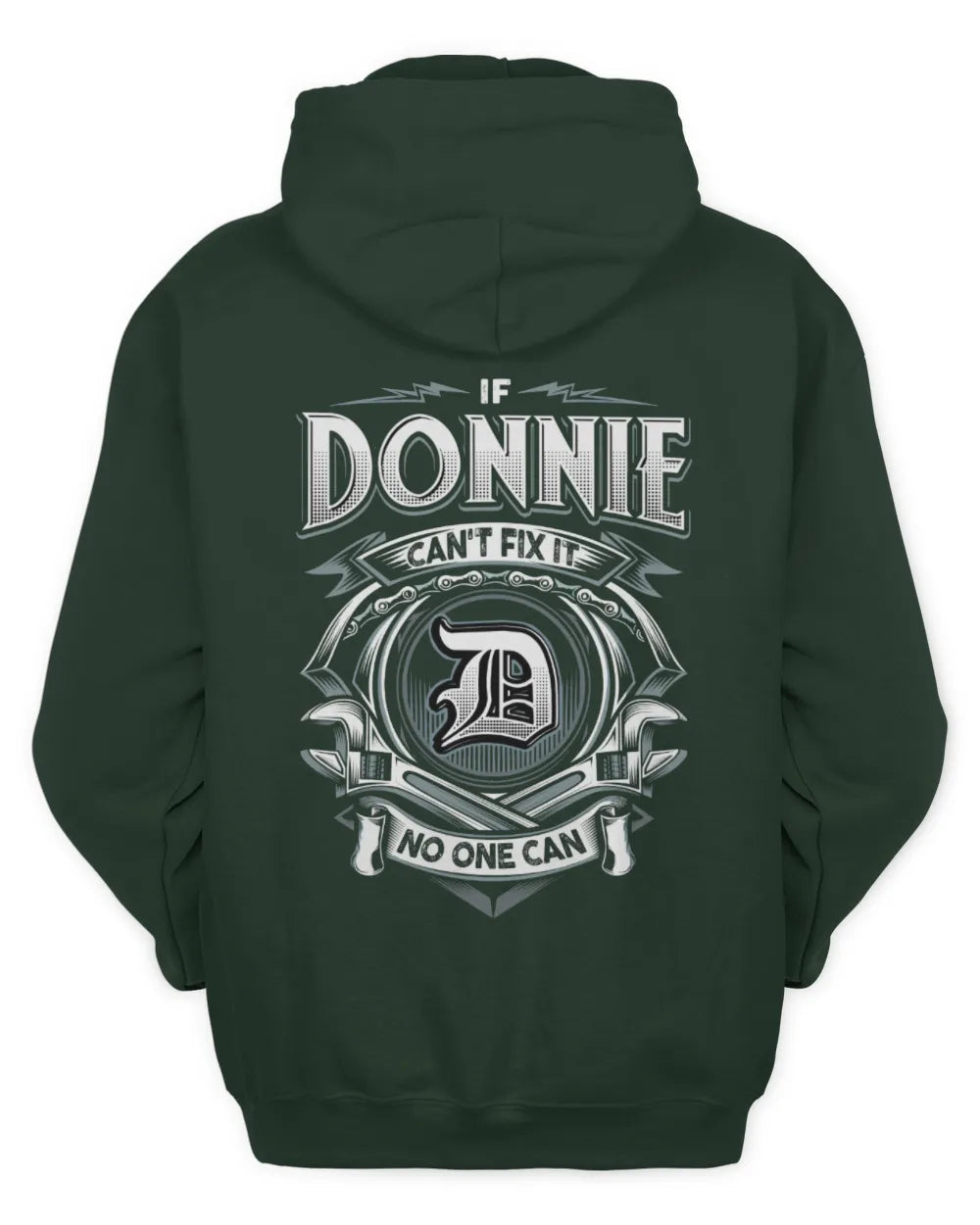 DONNIE AP81-K4-626 - Personalized Ahmed Quote Apparel “If Ahmed Can't Fix It, No One Can” - Unisex Hoodie - Forest Green