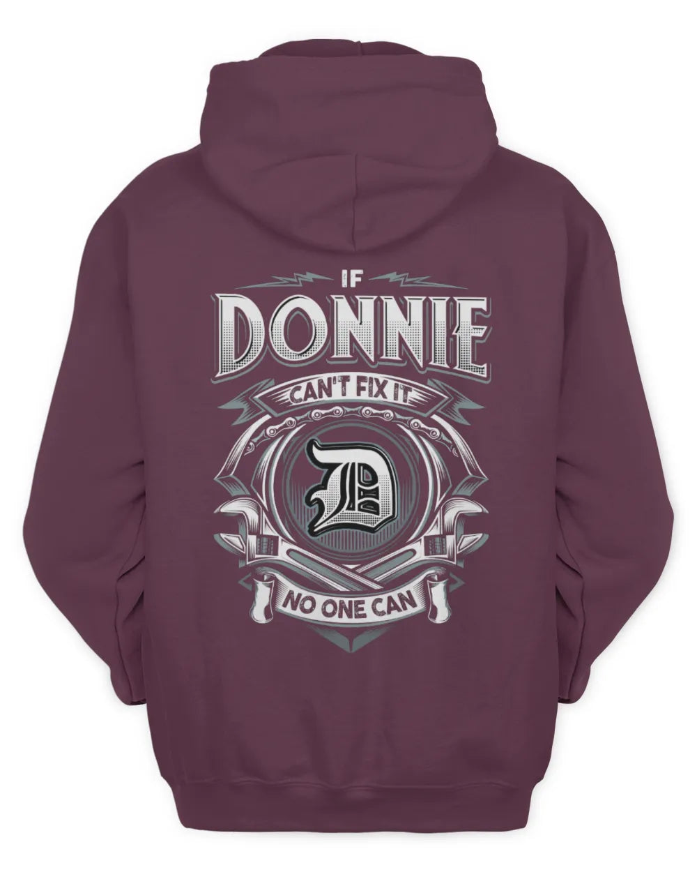 DONNIE AP81-K4-626 - Personalized Ahmed Quote Apparel “If Ahmed Can't Fix It, No One Can” - Unisex Hoodie - Maroon
