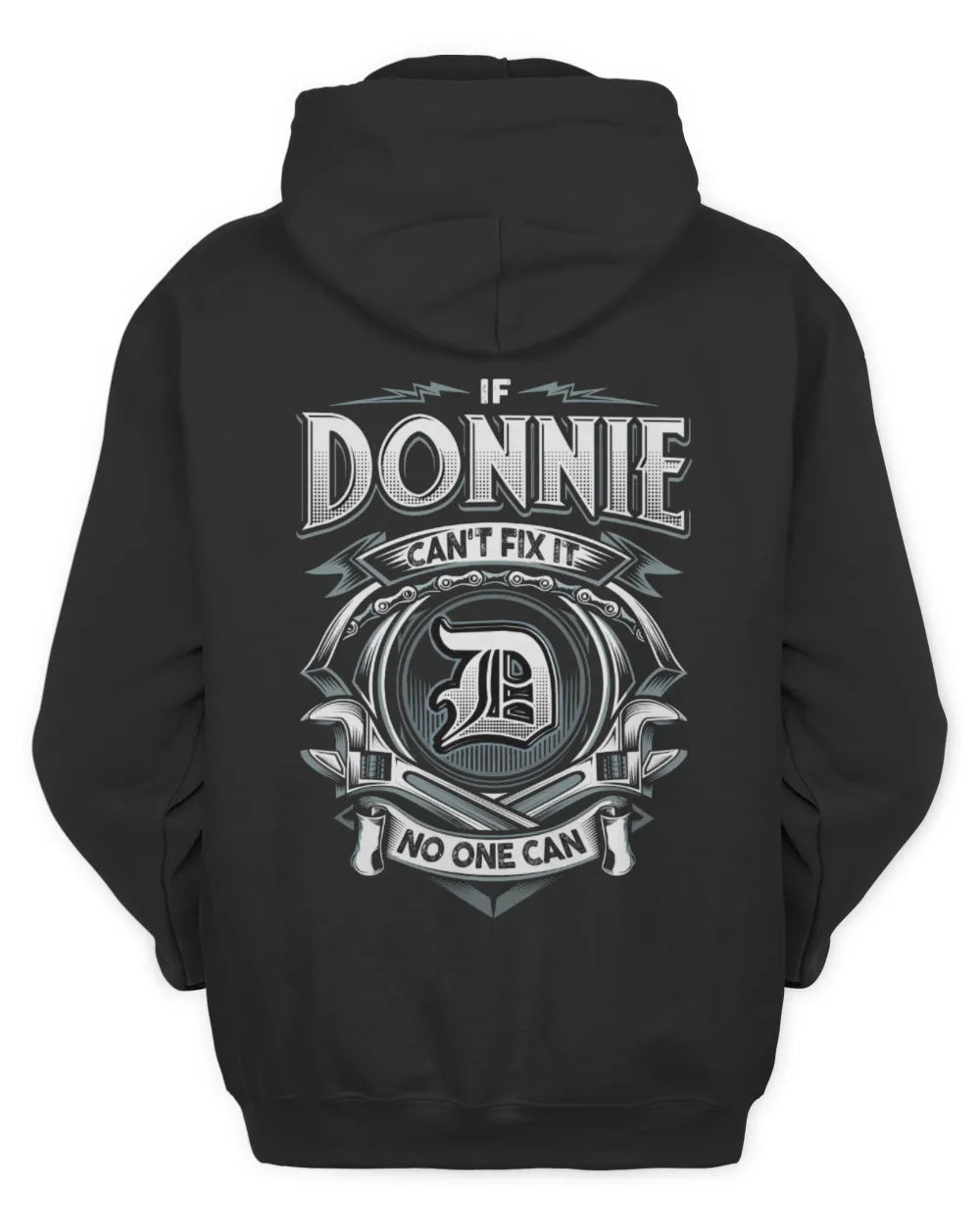 DONNIE AP81-K4-626 - Personalized Ahmed Quote Apparel “If Ahmed Can't Fix It, No One Can” - Unisex Hoodie - Black