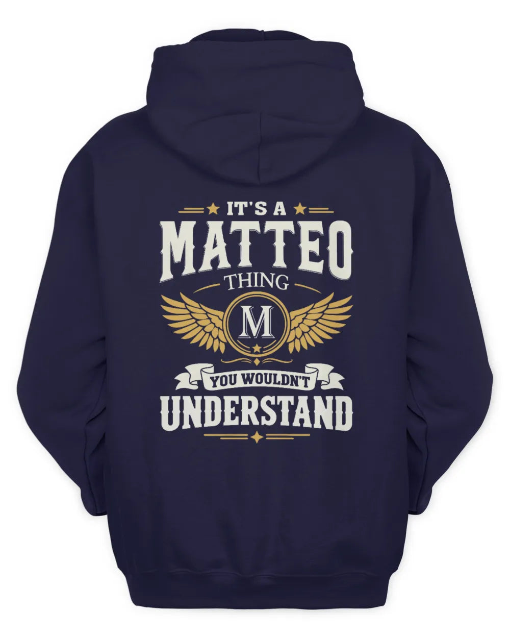 MATTEO KT06-M008 It’s a [NAME] Thing – You Wouldn’t Understand | Personalized Vintage T-Shirt - Unisex Hoodie - Navy