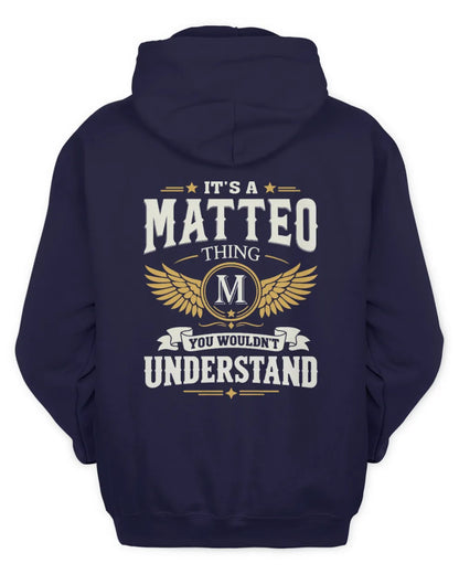 MATTEO KT06-M008 It’s a [NAME] Thing – You Wouldn’t Understand | Personalized Vintage T-Shirt - Unisex Hoodie - Navy