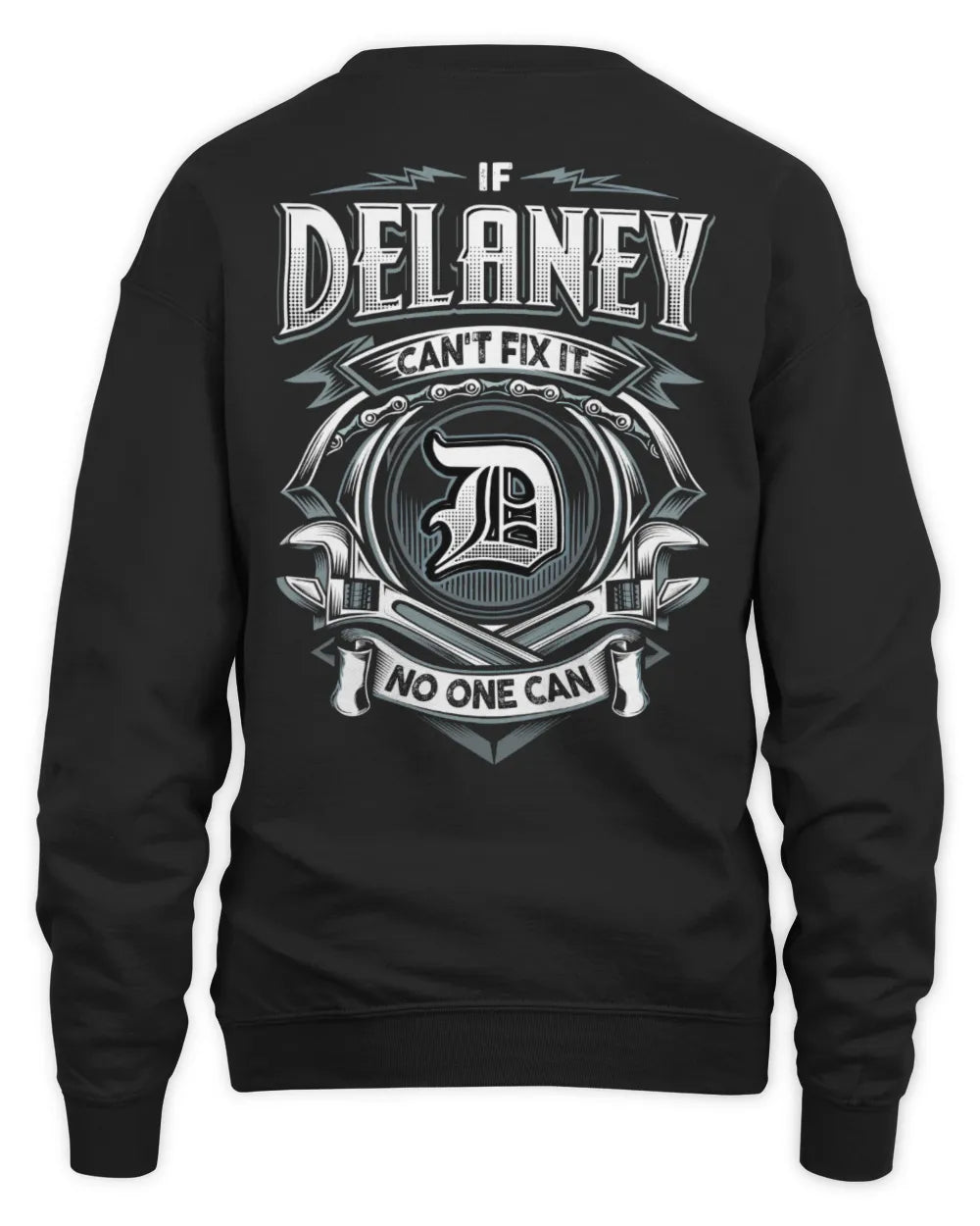 DELANEY AP81-K4-626 - Personalized Ahmed Quote Apparel “If Ahmed Can't Fix It, No One Can” - Unisex Sweatshirt - Black
