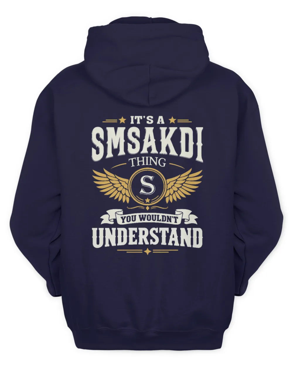 SMSAKDI KT06-M008 It’s a [NAME] Thing – You Wouldn’t Understand | Personalized Vintage T-Shirt - Unisex Hoodie - Navy