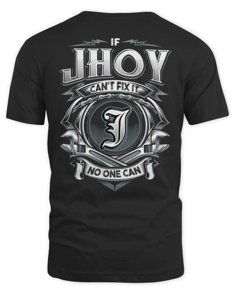 JHOY AP81-K4-626 - Personalized Ahmed Quote Apparel “If Ahmed Can't Fix It, No One Can” - Unisex Standard T-Shirt - Black