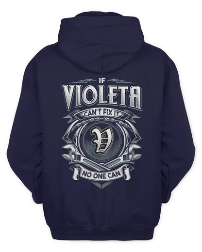 VIOLETA AP81-K4-626 - Personalized Ahmed Quote Apparel “If Ahmed Can't Fix It, No One Can” - Unisex Hoodie - Navy