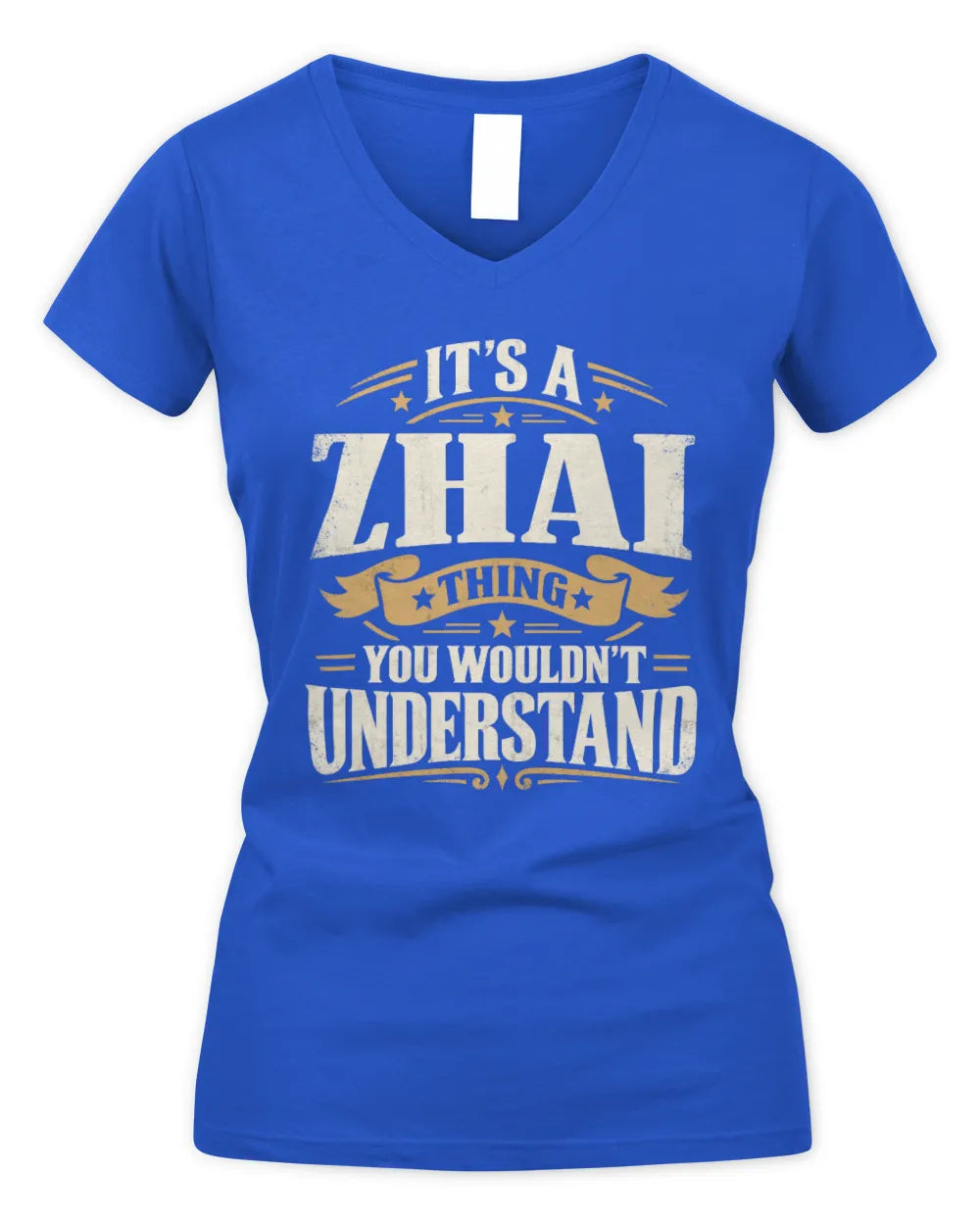 ZHAI P08 TH51 - Personalized “It’s a/an [NAME] Thing – You Wouldn’t Understand” Shirt - Women's V-Neck T-Shirt - Royal