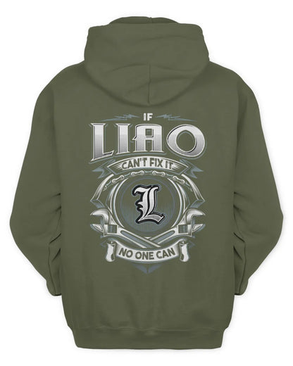 LIAO AP81-K4-626 - Personalized Ahmed Quote Apparel “If Ahmed Can't Fix It, No One Can” - Unisex Hoodie - Military Green