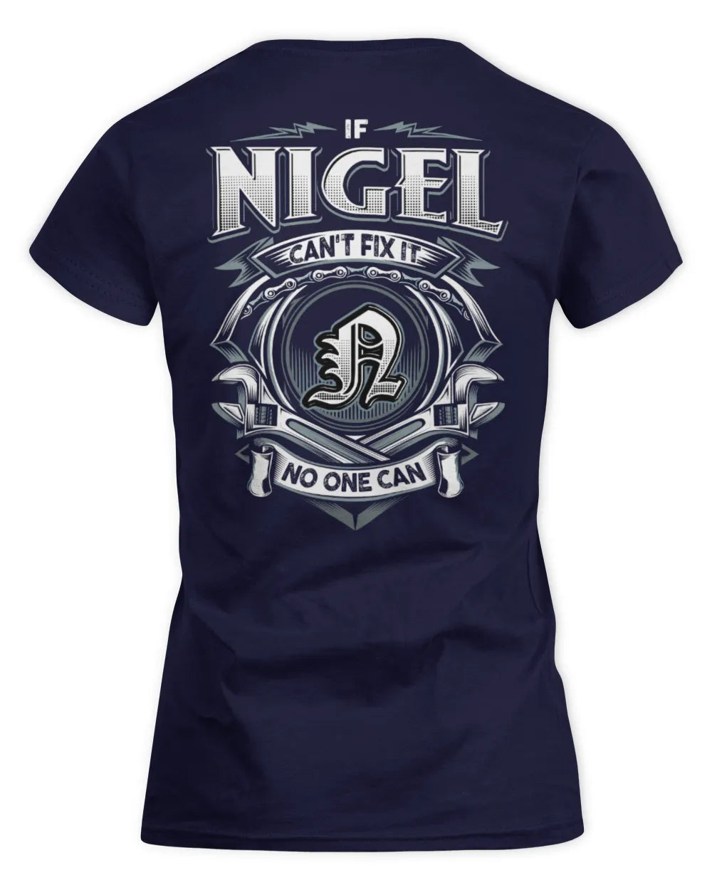 NIGEL AP81-K4-626 - Personalized Ahmed Quote Apparel “If Ahmed Can't Fix It, No One Can” - Women's Standard T-Shirt - Navy