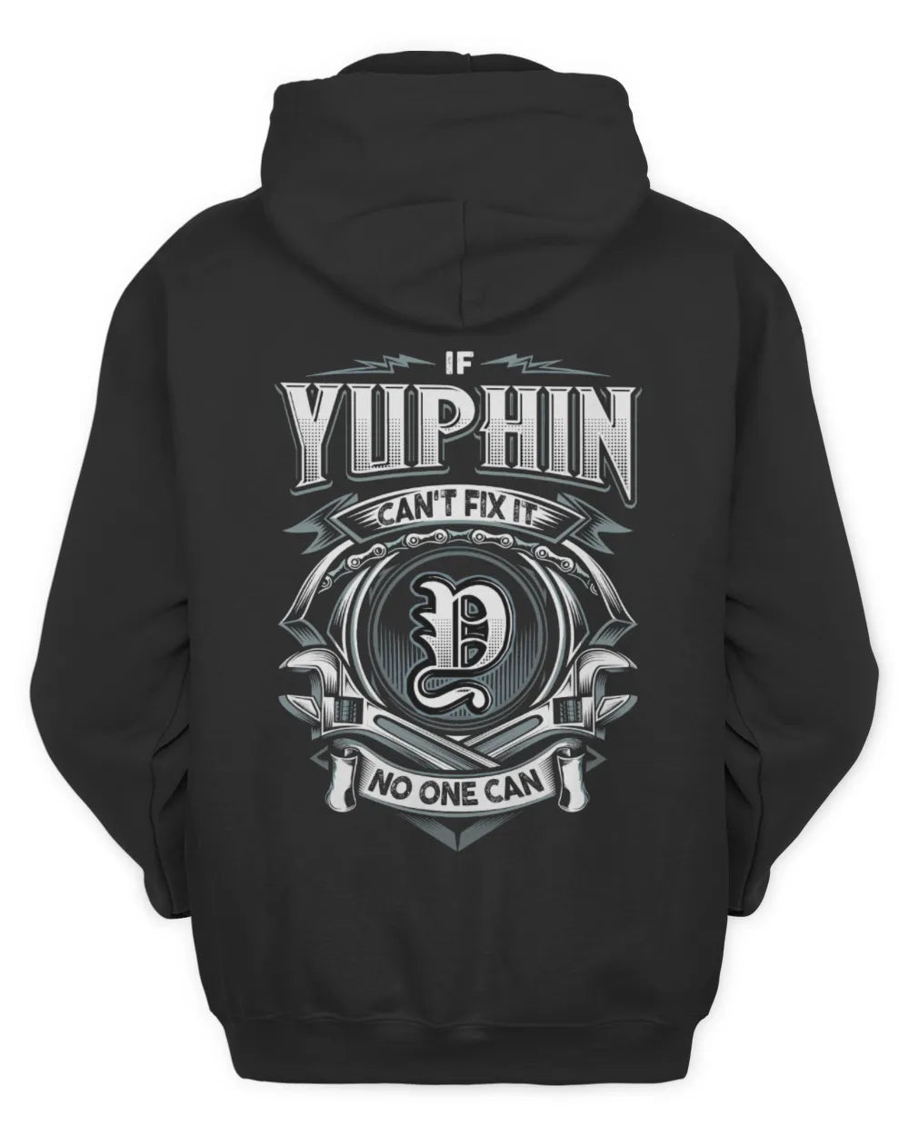 YUPHIN AP81-K4-626 - Personalized Ahmed Quote Apparel “If Ahmed Can't Fix It, No One Can” - Unisex Hoodie - Black