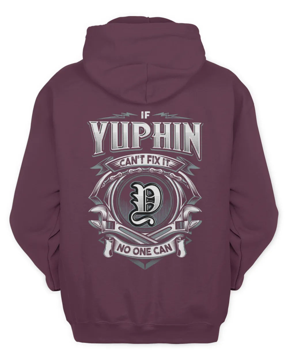 YUPHIN AP81-K4-626 - Personalized Ahmed Quote Apparel “If Ahmed Can't Fix It, No One Can” - Unisex Hoodie - Maroon