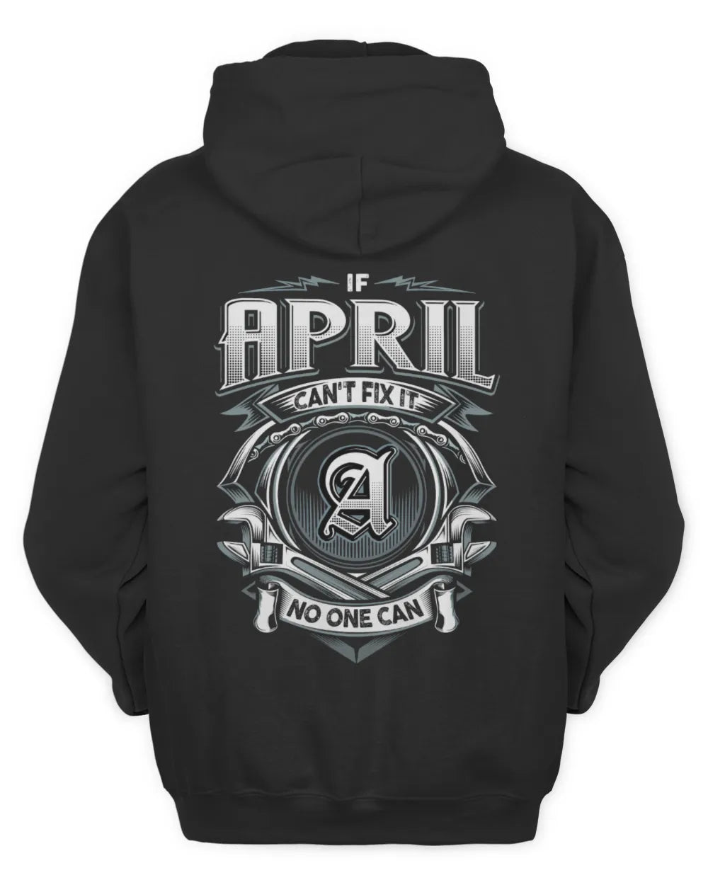 APRIL AP81-K4-626 - Personalized Ahmed Quote Apparel “If Ahmed Can't Fix It, No One Can” - Unisex Hoodie - Black