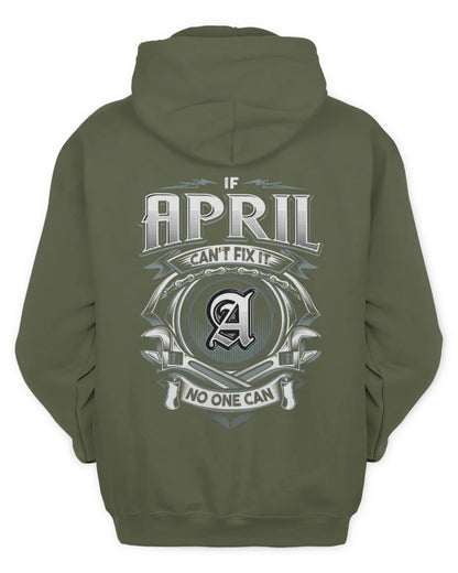 APRIL AP81-K4-626 - Personalized Ahmed Quote Apparel “If Ahmed Can't Fix It, No One Can” - Unisex Hoodie - Military Green