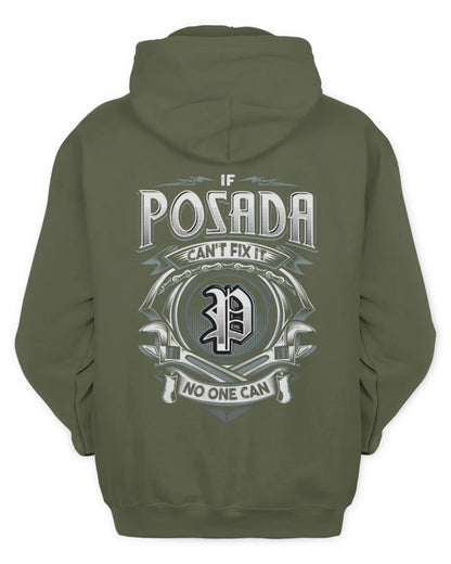 POSADA AP81-K4-626 - Personalized Ahmed Quote Apparel “If Ahmed Can't Fix It, No One Can” - Unisex Hoodie - Military Green