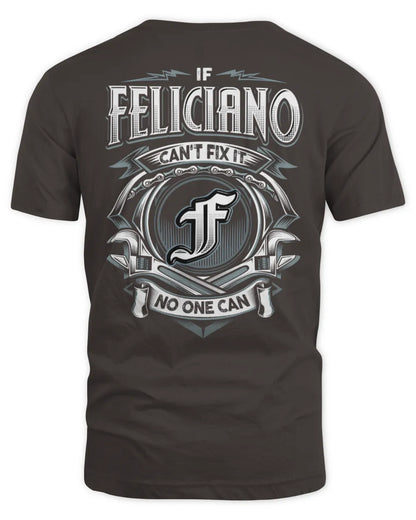 FELICIANO AP81-K4-626 - Personalized Ahmed Quote Apparel “If Ahmed Can't Fix It, No One Can” - Unisex Standard T-Shirt - Dark Chocolate