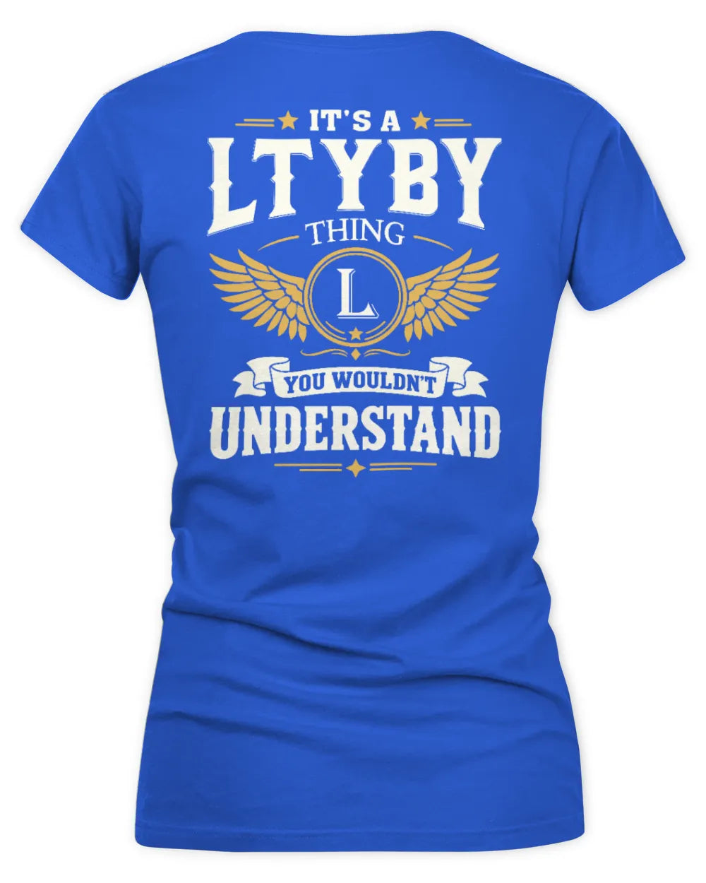 LTYBY KT06-M008 It’s a [NAME] Thing – You Wouldn’t Understand | Personalized Vintage T-Shirt - Women's V-Neck T-Shirt - Royal