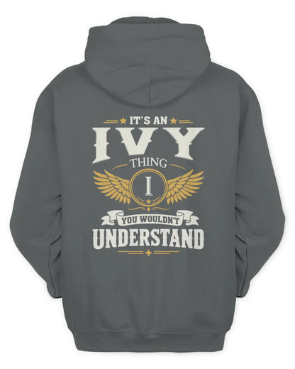 IVY KT06-M008 It’s a [NAME] Thing – You Wouldn’t Understand | Personalized Vintage T-Shirt - Unisex Hoodie - Charcoal