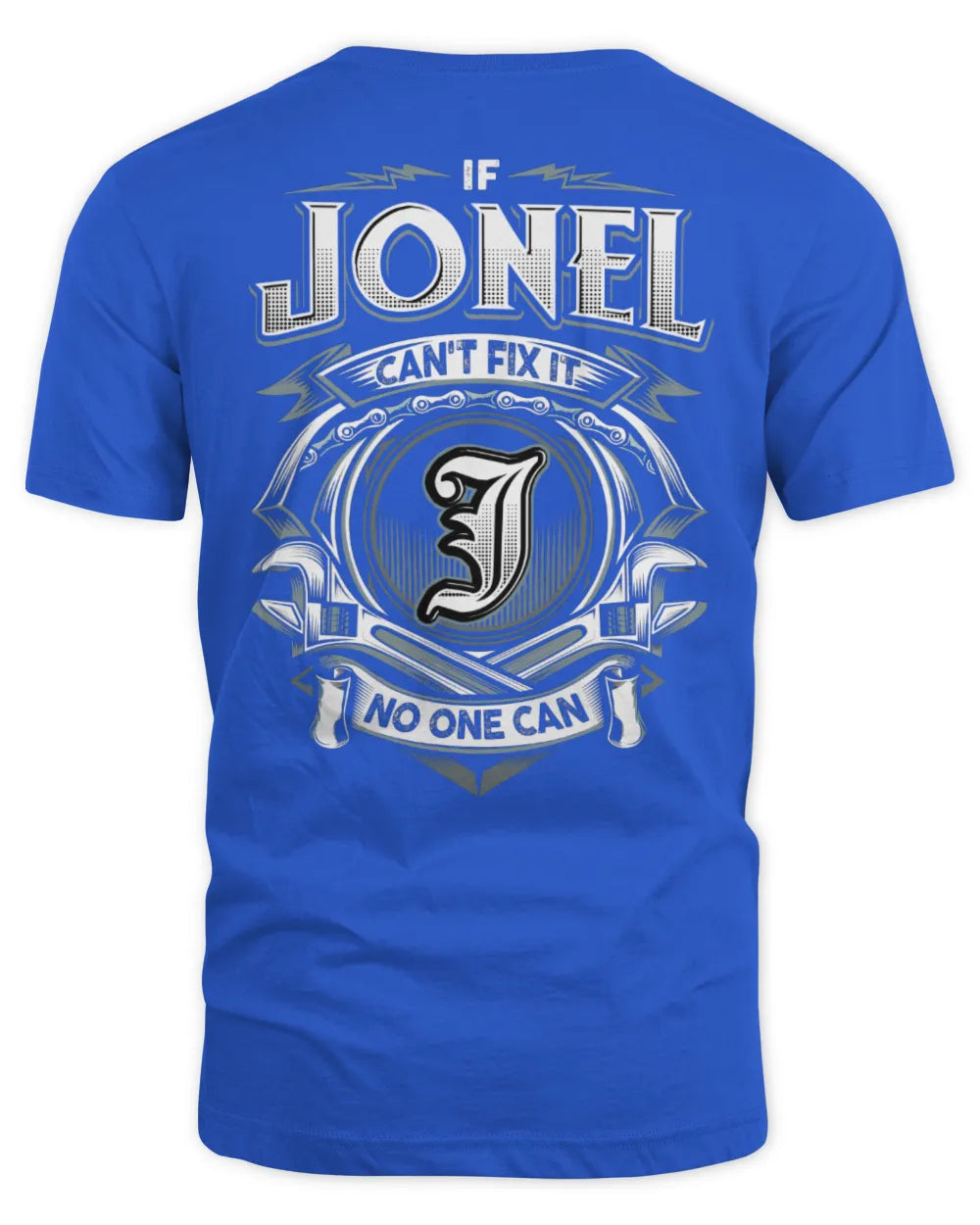 JONEL AP81-K4-626 - Personalized Ahmed Quote Apparel “If Ahmed Can't Fix It, No One Can” - Unisex Standard T-Shirt - Royal