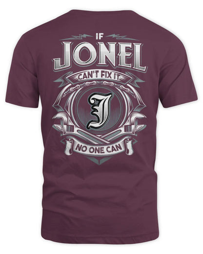 JONEL AP81-K4-626 - Personalized Ahmed Quote Apparel “If Ahmed Can't Fix It, No One Can” - Unisex Standard T-Shirt - Maroon