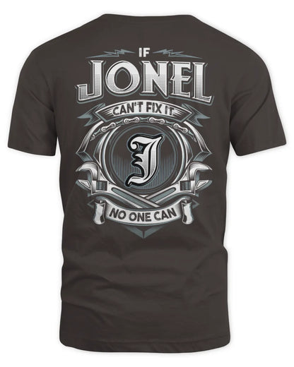 JONEL AP81-K4-626 - Personalized Ahmed Quote Apparel “If Ahmed Can't Fix It, No One Can” - Unisex Standard T-Shirt - Dark Chocolate