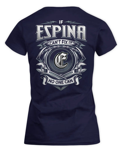 ESPINA AP81-K4-626 - Personalized Ahmed Quote Apparel “If Ahmed Can't Fix It, No One Can” - Women's Standard T-Shirt - Navy