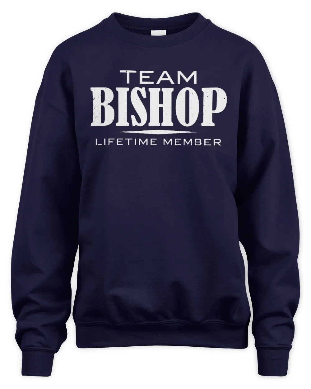 BISHOP BL62-K4-128 - Personalized “Team NAME Lifetime Member” - Unisex Sweatshirt - Navy