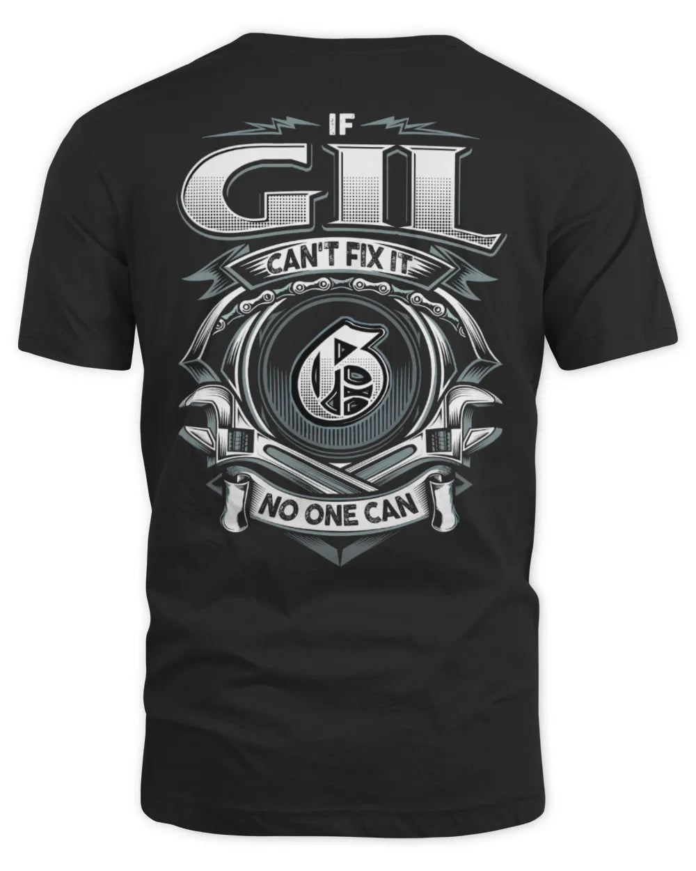 GIL AP81-K4-626 - Personalized Ahmed Quote Apparel “If Ahmed Can't Fix It, No One Can” - Unisex Standard T-Shirt - Black